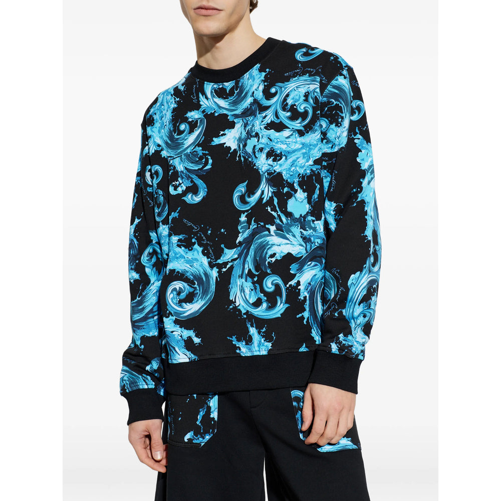 Versace Jeans Couture Sweatshirts - Black, Blue | 6666b64de9262cd3957766ffe32291760ae69140
