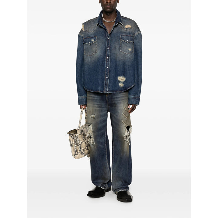 Vetements Denim - Blue, Neutral | 994e7403dc4ae31fcbba1bebd2e697f5d695be1e