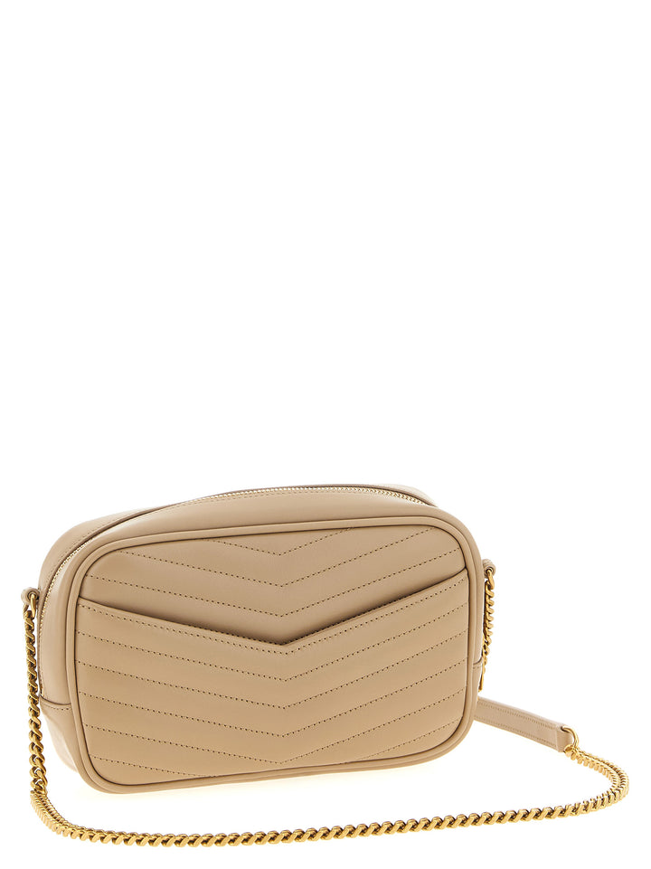 Saint Laurent Mini Lou Crossbody Bags - Beige | a1a527986bd2221e50827d754e28762ea27f391f