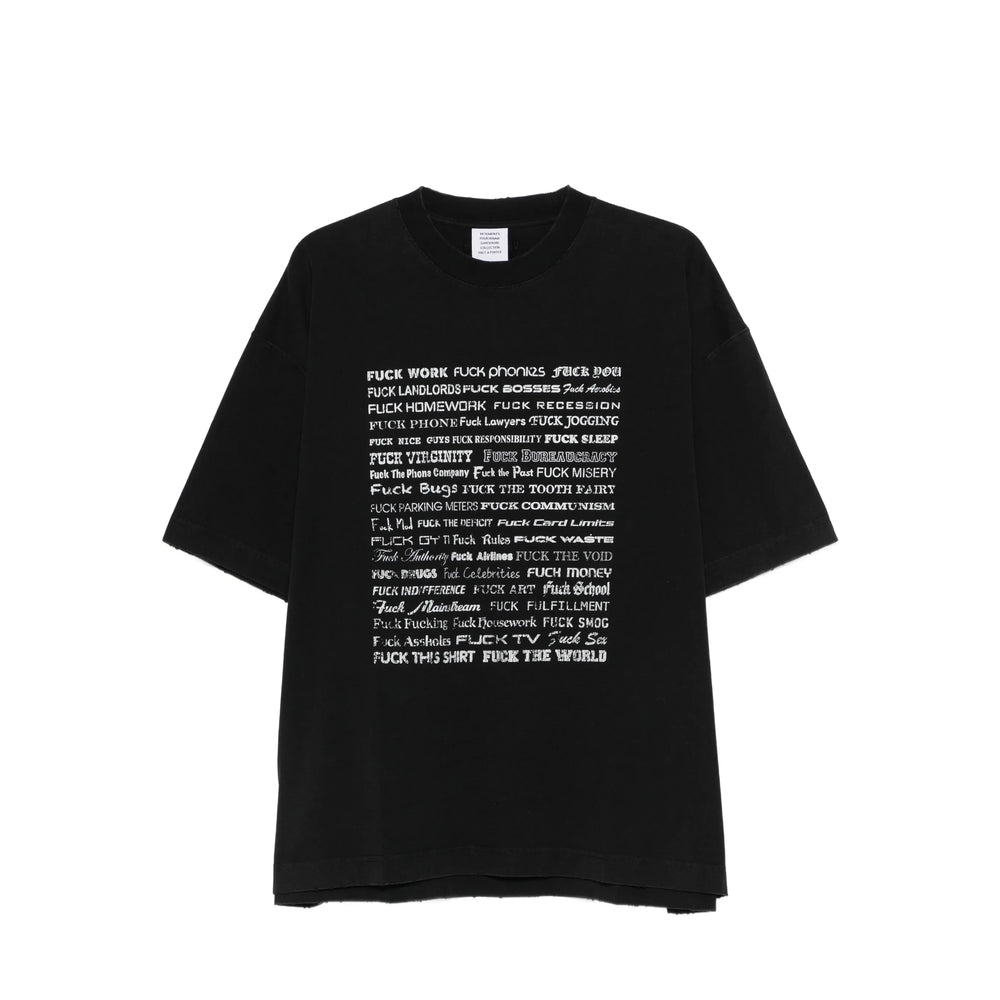 Vetements T Shirts - Black, White | aa7686b543ff7fa8a2c7741c00dd36279c8167c8