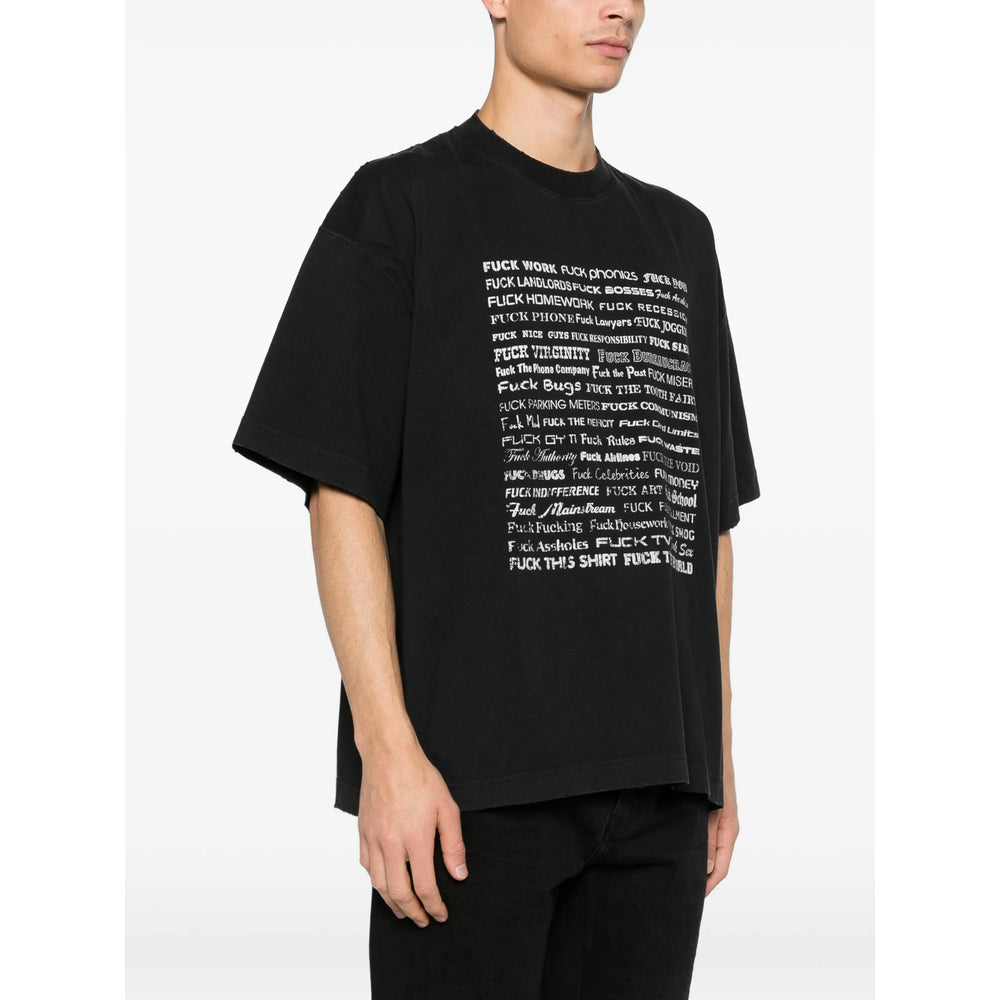 Vetements T Shirts - Black, White | 9233500dc6e6b5ee1c0c142d089076ad133cc0b5