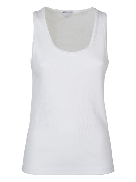 Stretch Rib Cotton Tank Top