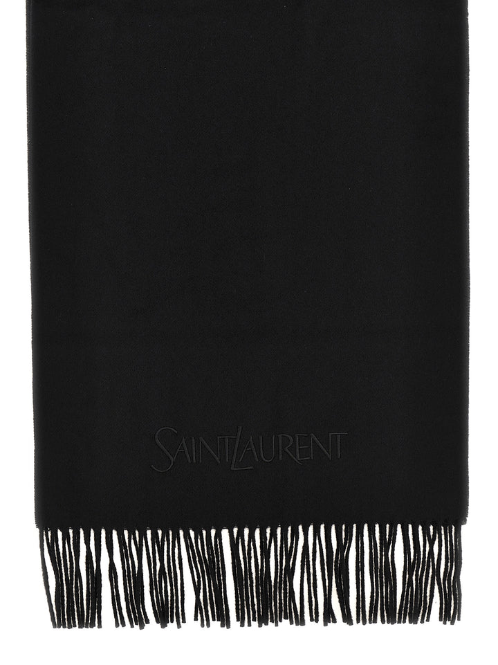 Saint Laurent Scarves, Foulards Black