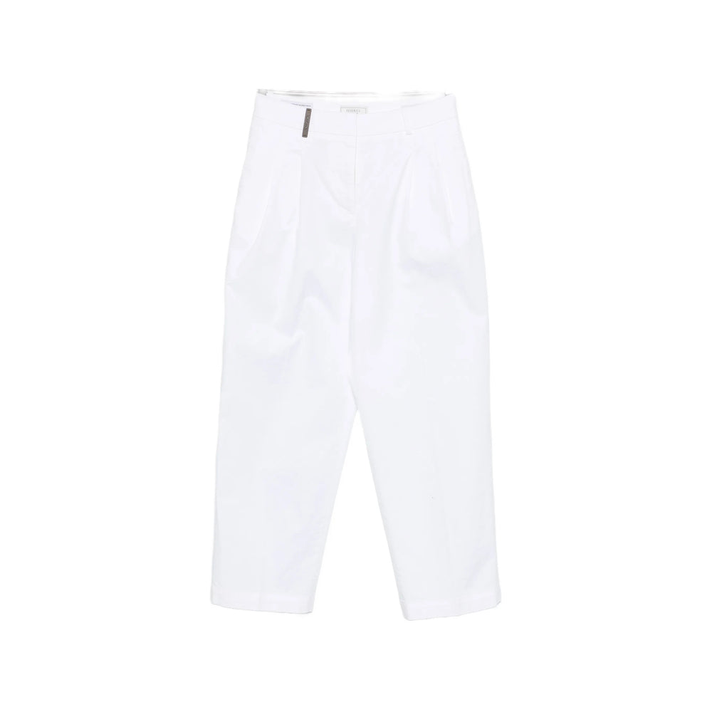 Peserico Pants - White | f841a4f01ab02e766a0bb2a20ba90bd90c60fff3