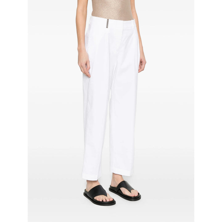 Peserico Pants - White | 4338e09312372c25d718a7878595c67e1f2fb36c