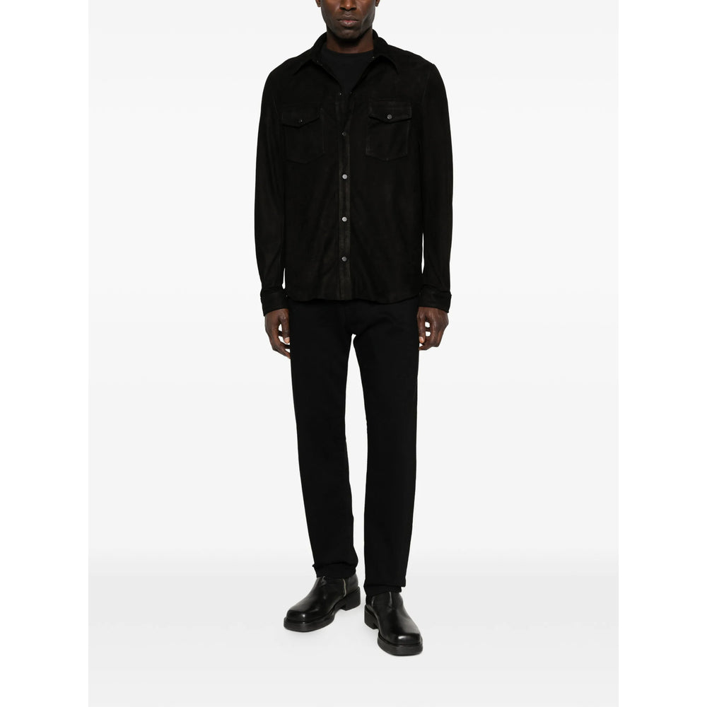 Salvatore Santoro Leather Outerwears - Black | 036a0bf44ca6aec79d18cfa6ecd4e57d388cea78