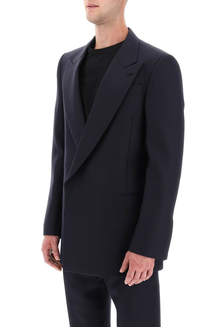 Wool And Mohair Double Breasted Blazer