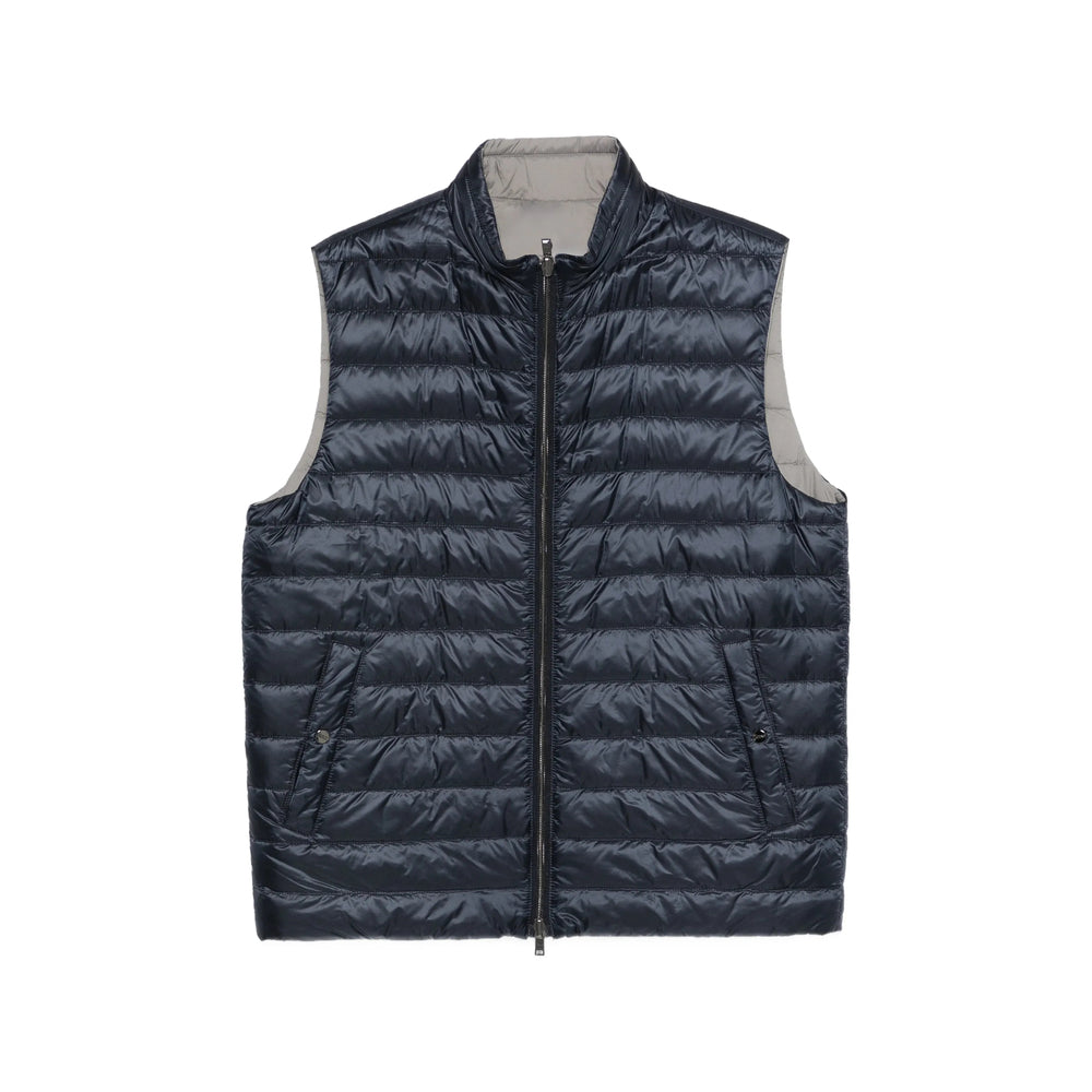 Herno Outwear Waistcoats - Blue, Gray | 0cba7ce42b764fd046b536403a014da53b2a0912