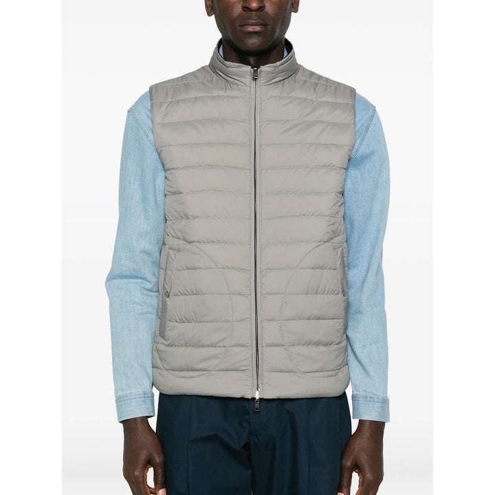 Herno Outwear Waistcoats - Blue, Gray | 07a3af7164bd3aaa1f8ff41060fca6138bc24fb8