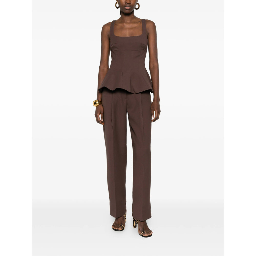 Stine Goya Pants - Brown | 3ce58faac3ab97fecf9e1dac4ff569dba63df6f6