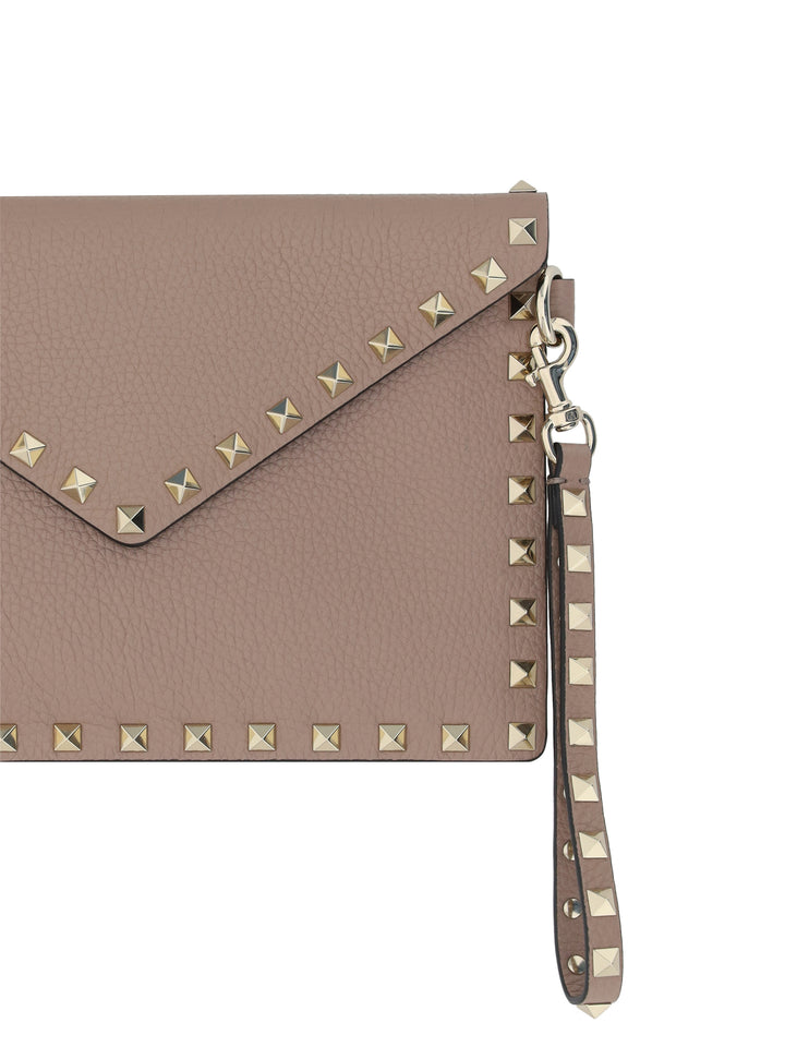 MEDIUM FLAT POUCH | ROCKSTUD | VITELLO S