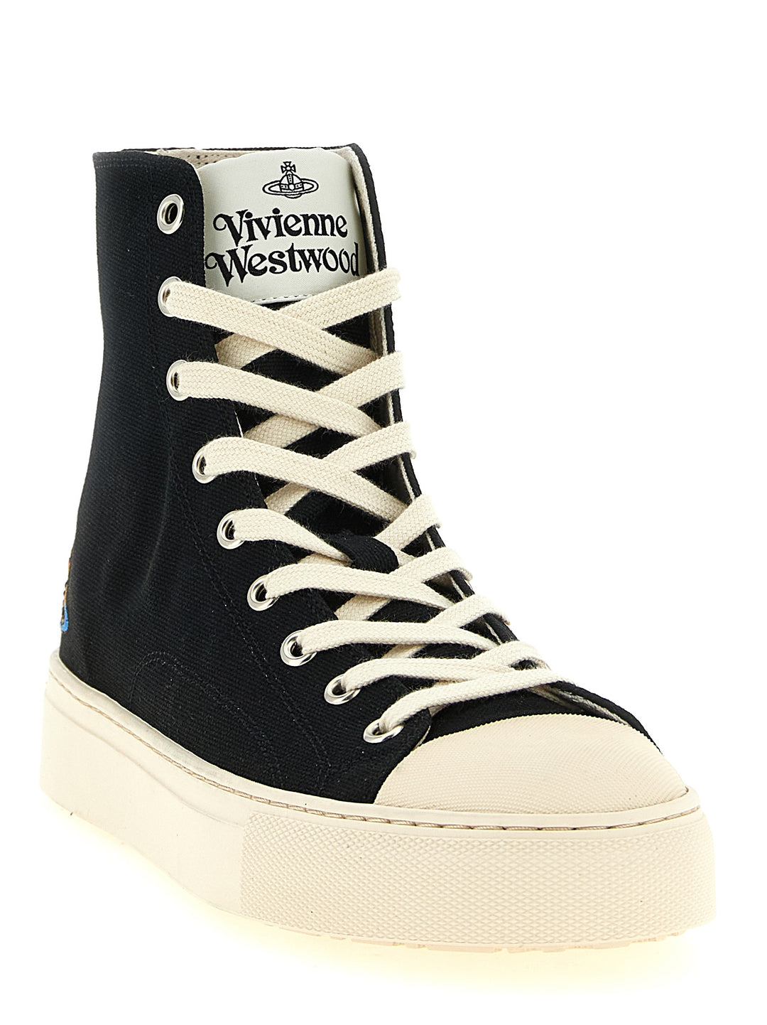 Vivienne Westwood Plimsoll Sneakers - White/Black | 37de92bc9a03bc80e6098bd6b073c461d5b945f3