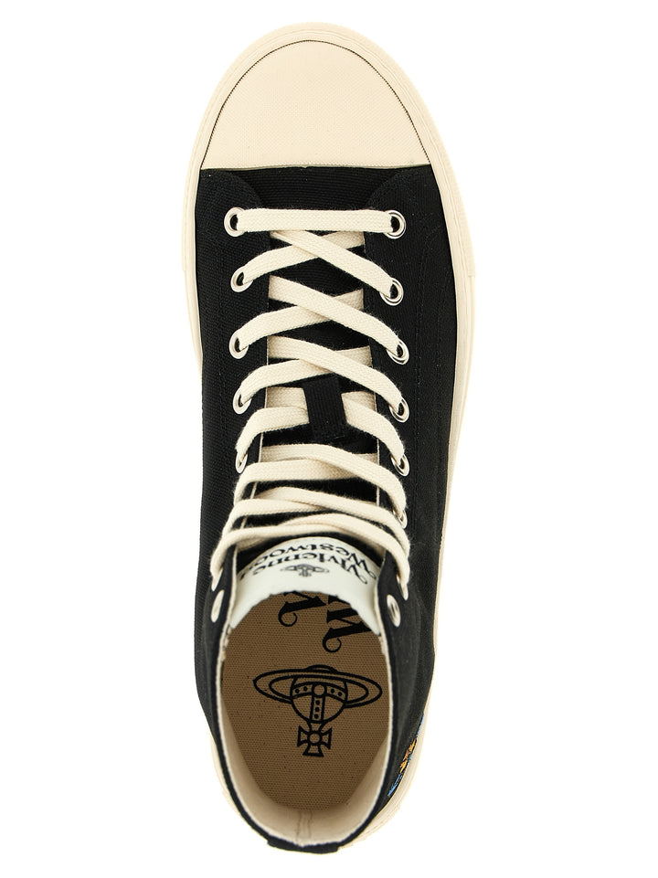 Vivienne Westwood Plimsoll Sneakers - White/Black | 7982de239873f9cb50c527bcb50efe686a83e631