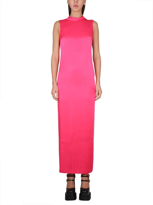 Long Dress With Ring Neckline