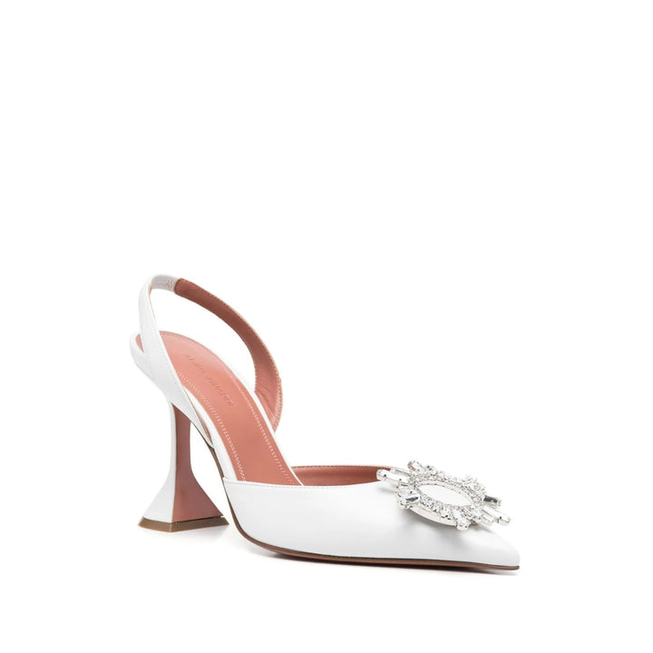 Amina Muaddi Shoes - White | 50e3b2648c09274fc97327a66be711bc17b8874f