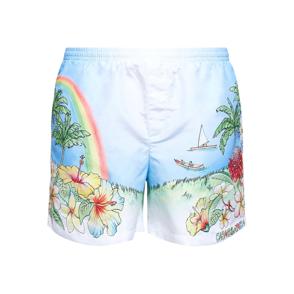 Beachwear Blue, White