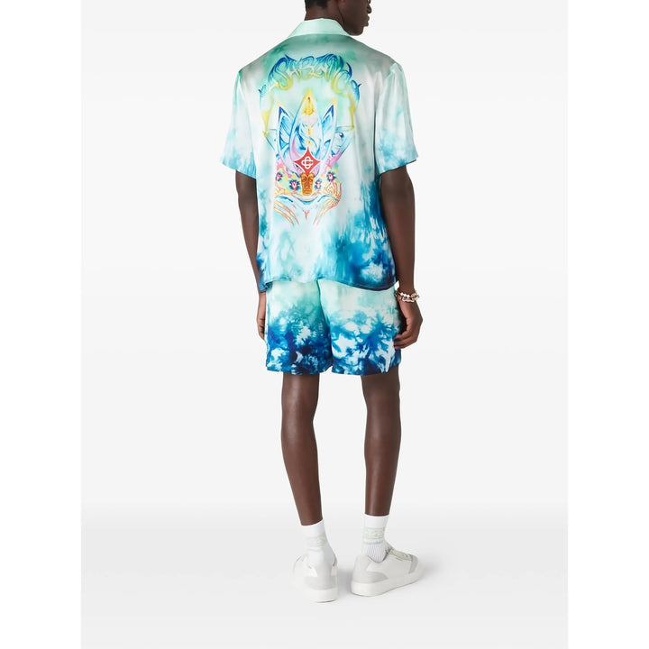 Casablanca Shorts - Blue, Green | 3baf66060c3bcdd2330f0671094d31999837b416