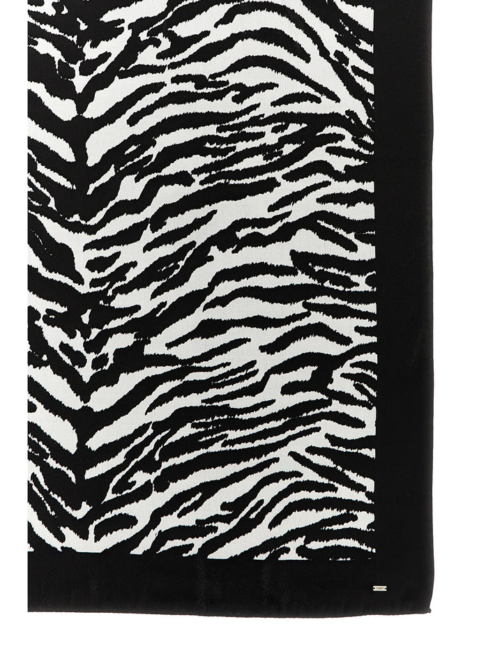 Animal Print Scarf Scarves, Foulards Black