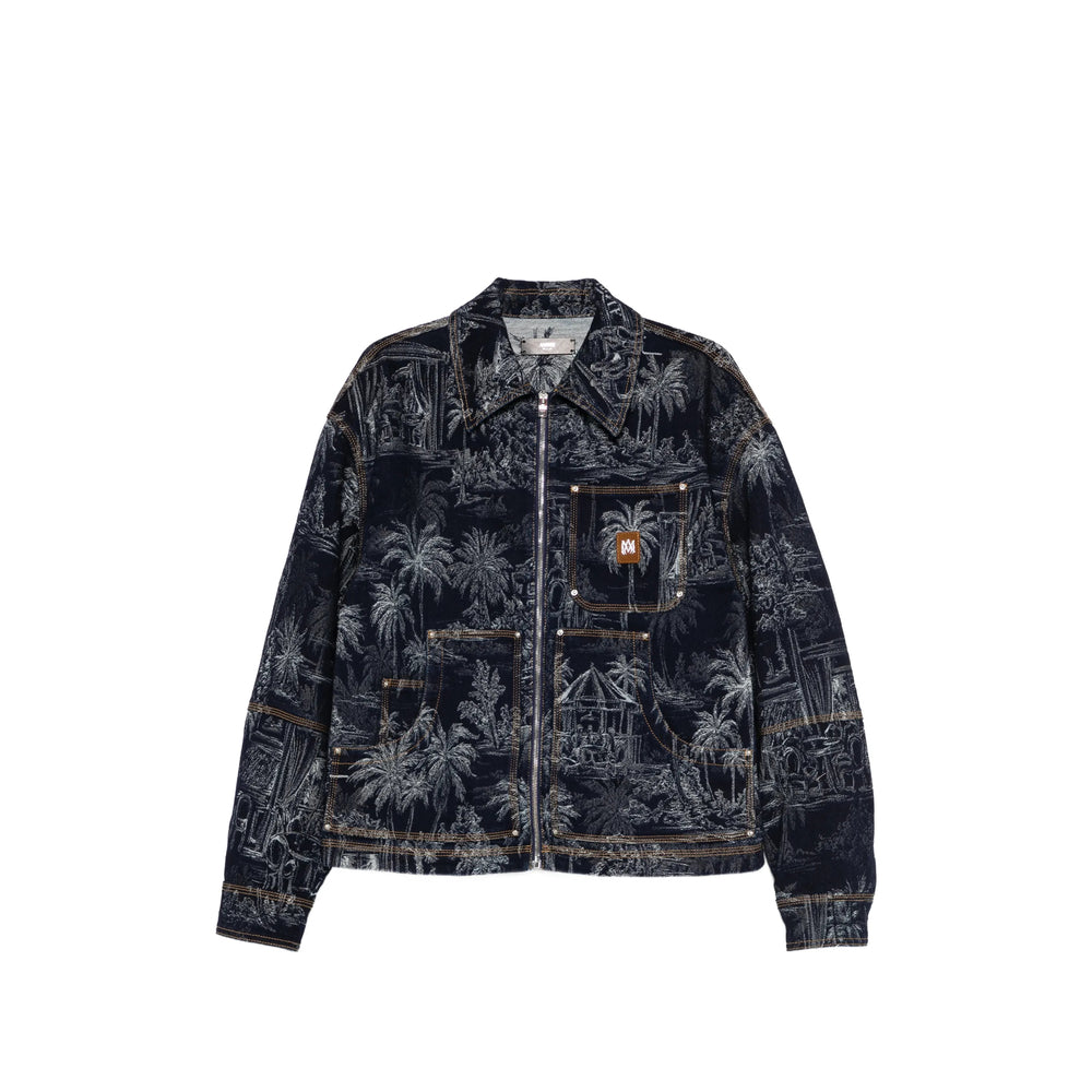Amiri Outerwears - Blue, White | d9e87e907b4a10e0684148c71276f860cf23ef28