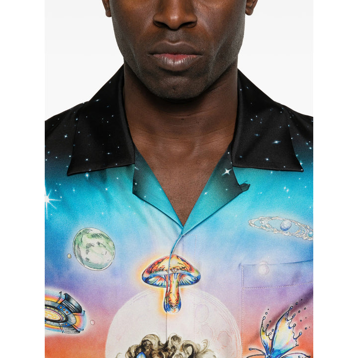 Casablanca Shirts - Black, Blue | fb61aaa48f478e4a6b36f781c7a900814a932031