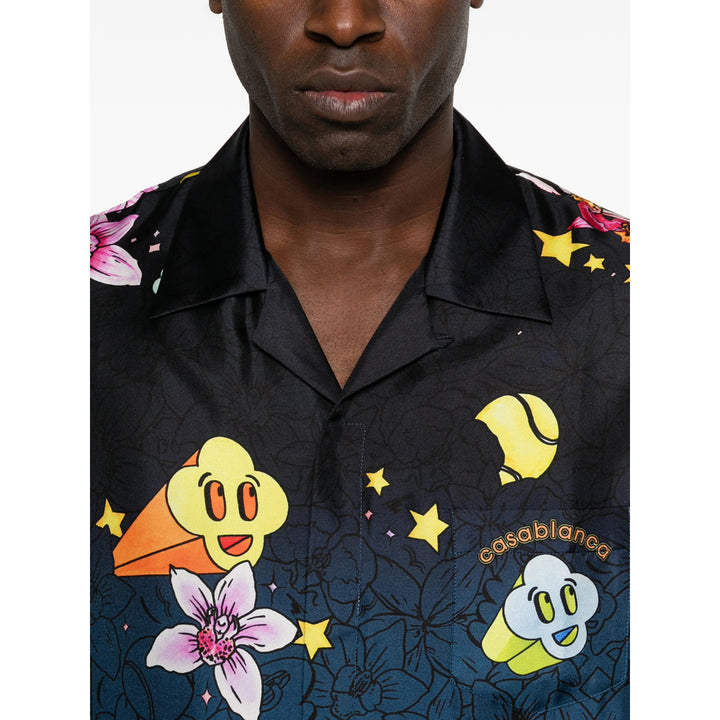 Casablanca Shirts - Black, Blue | 2cb974504f9ee2251f357e717126831bd9d0cf2e