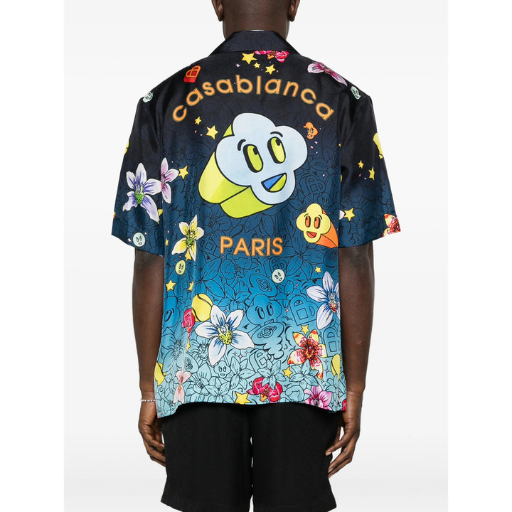 Casablanca Shirts - Black, Blue | c45b57ab01c09562eef10a8ad6ebbbb7fbb43941