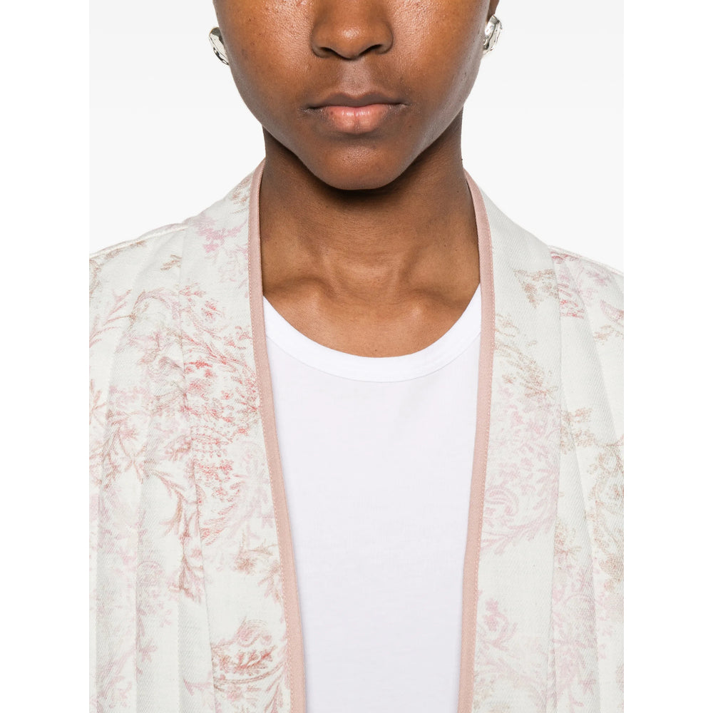 Forte_forte Waistcoats - White, Pink | 3c6a9845d22fd93093a085bd07709cc5a007ac2f