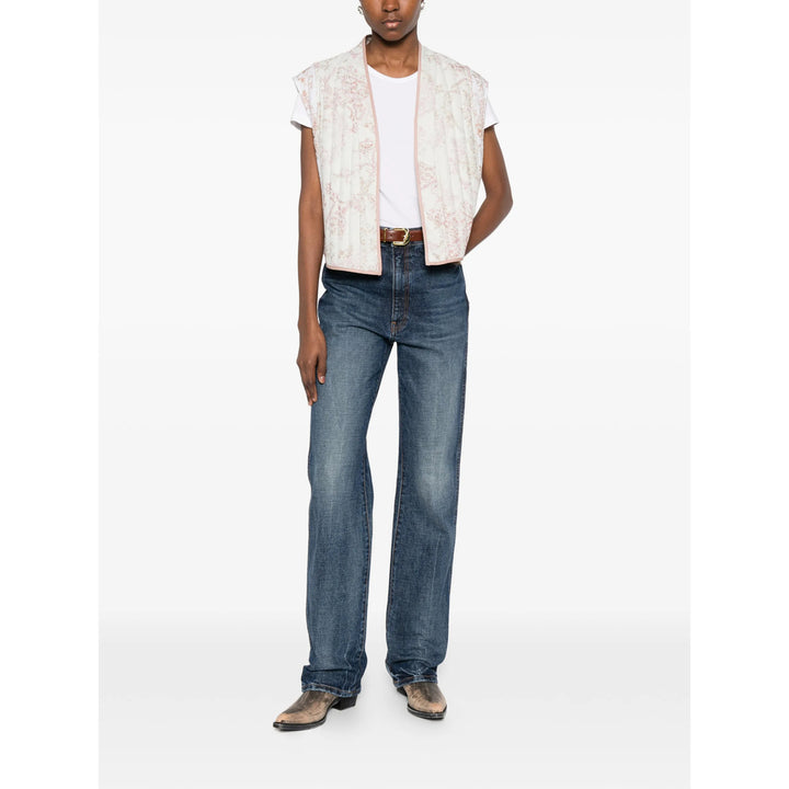 Forte_forte Waistcoats - White, Pink | b01cdcac827aba44567f31b7078e1052aeca533c