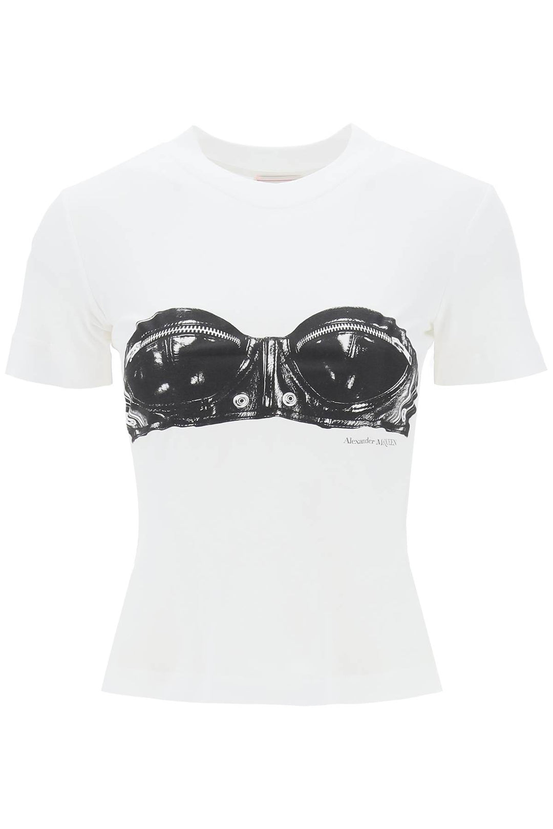 T Shirt With Bustier Print