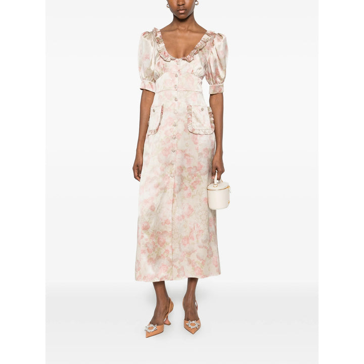 Alessandra Rich Dresses - Neutral, Pink | e369b86c22bb87f6e68b11fd8457bfe45acd1ca8