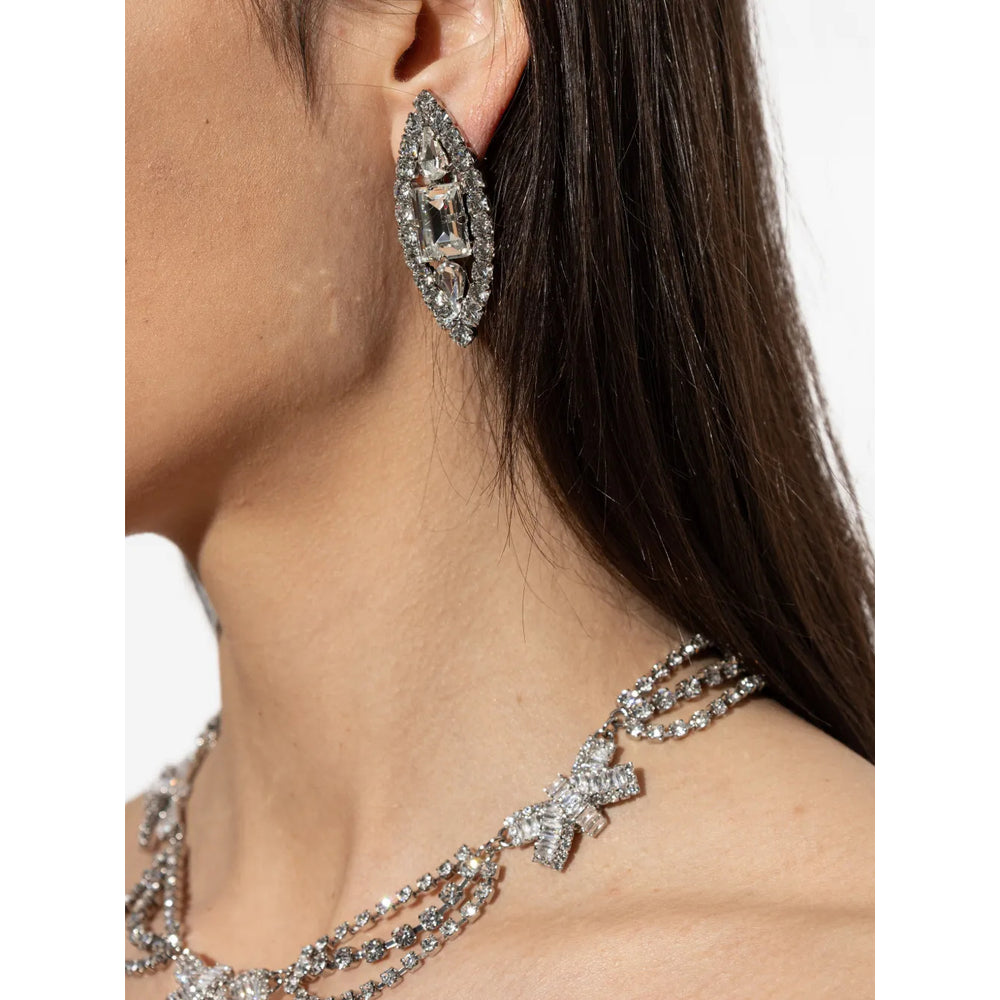 Alessandra Rich Jewellery - Silver, White | f19bc536cfb6c1e69663a1d3fce79184189a89c8