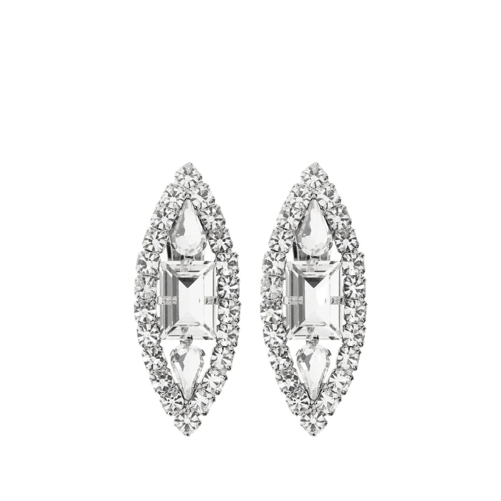 Alessandra Rich Jewellery - Silver, White | 1098947a3e7679a04717f7ffc945d51d071bca3a