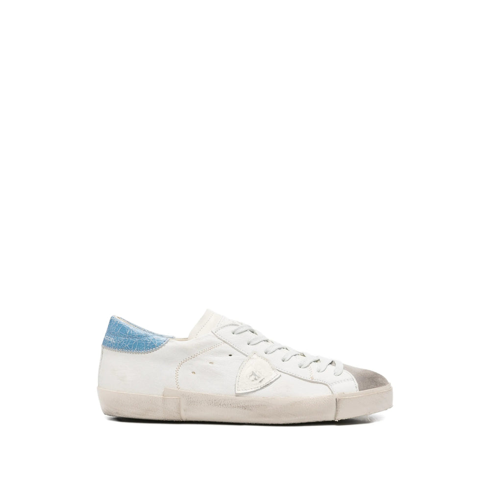 Philippe Model Sneakers - White, Blue | 8407fa238f22682ad8a3ccda6ec257df257f7aae