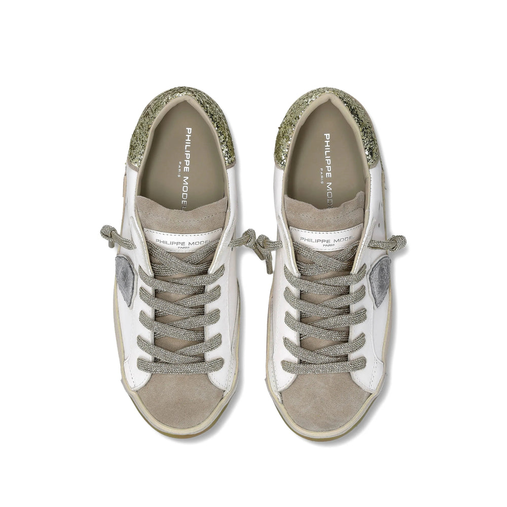 Philippe Model Sneakers - White, Gold | ed1298ac0083d55d713f3577cba6ba3c29067ccd