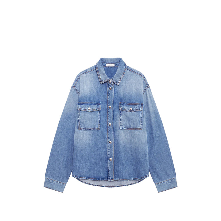 Anine Bing Shirts - Blue | 9a874bd4e15a4b6d5afbdb5c1524a538c1776cc0