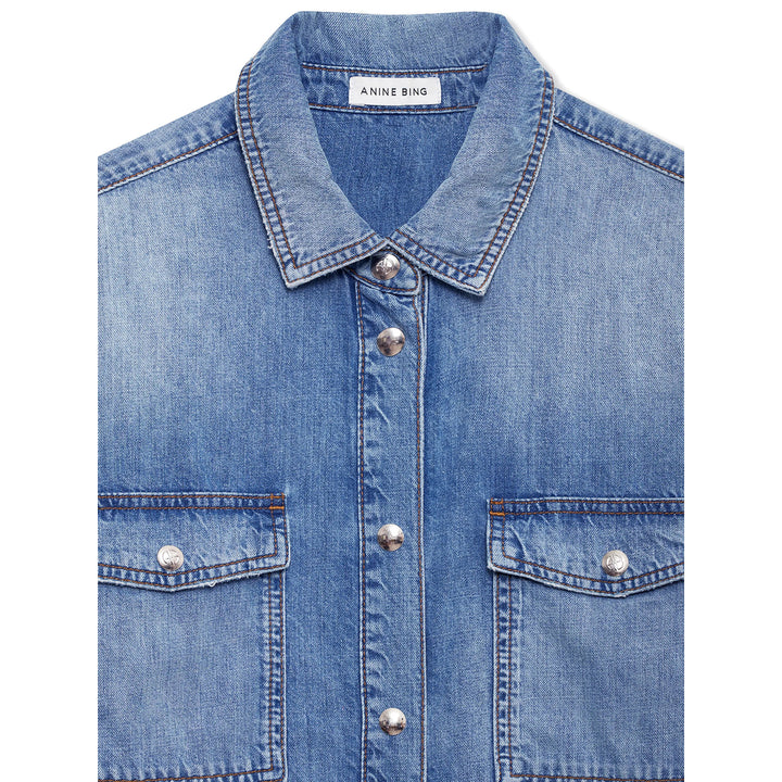 Anine Bing Shirts - Blue | 517d07d6d54e4095703ae14f0c29ffe047d7a709