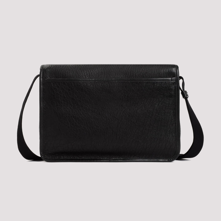 Ysl Niki Messanger Leather Black Shoulder Bags Black