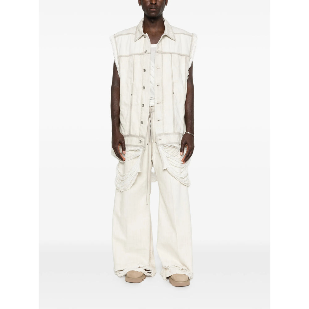 Rick Owens Outwear Waistcoats - Neutral | c85751af45c479ca24eb1ea0c4c4803cc8b2b9ba