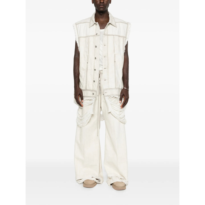 Rick Owens Outwear Waistcoats - Neutral | c85751af45c479ca24eb1ea0c4c4803cc8b2b9ba