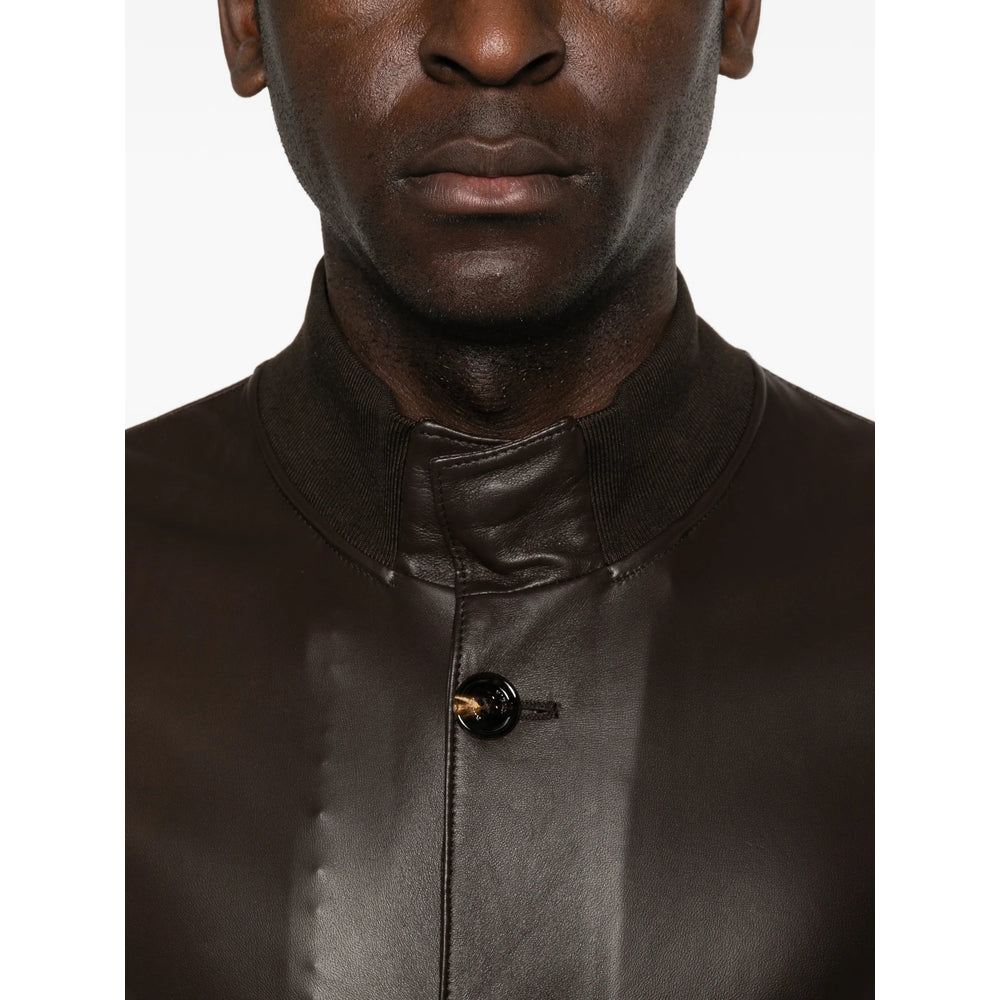 Kired Leather Outerwears - Brown | 95123bafc1527bee4cc6c3d5ae0f5256f9670395