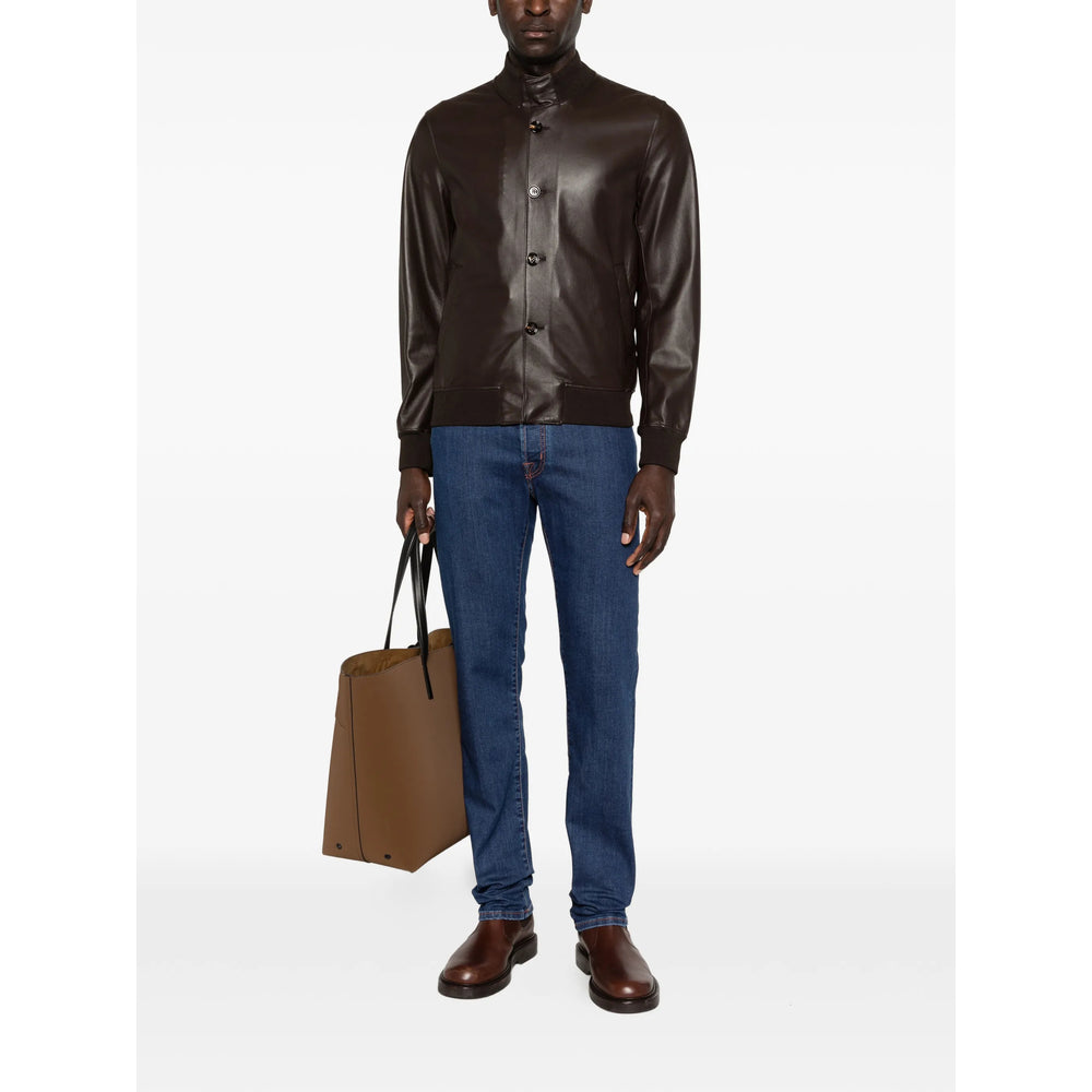 Kired Leather Outerwears - Brown | 344b61547b5ff1c31adf278457d054e390518e95