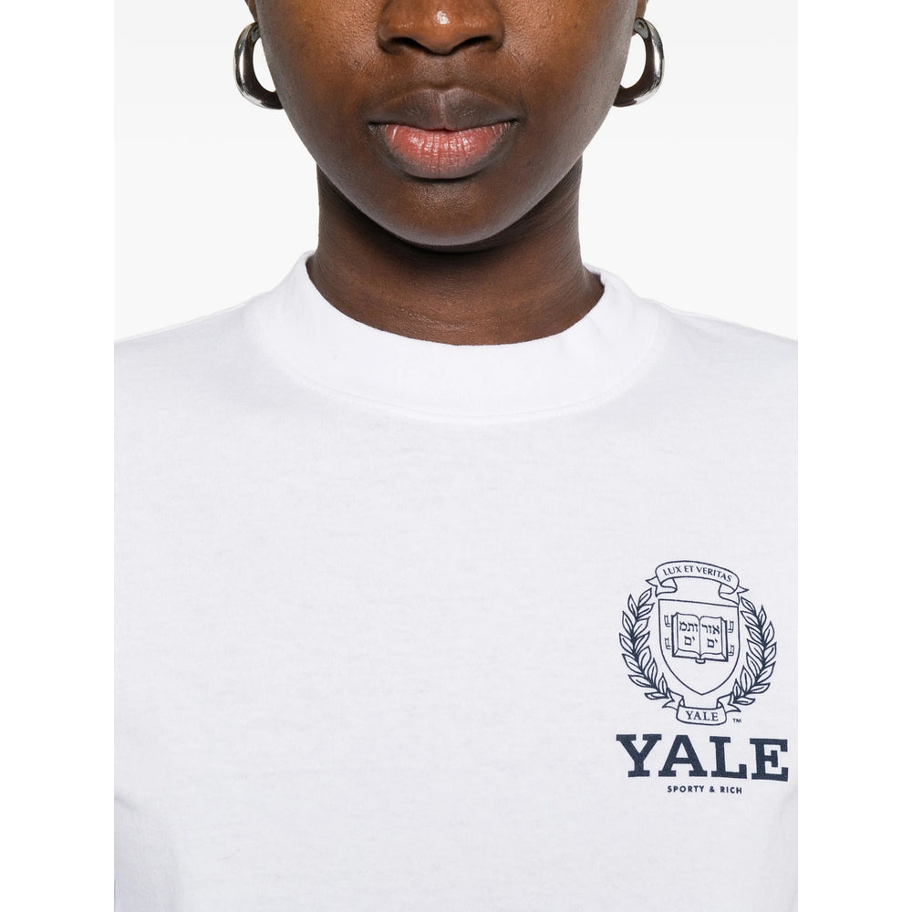 Sporty & Rich T Shirts - White | 35162eecfc1087f4cf9326f9e9d5facb6c189beb