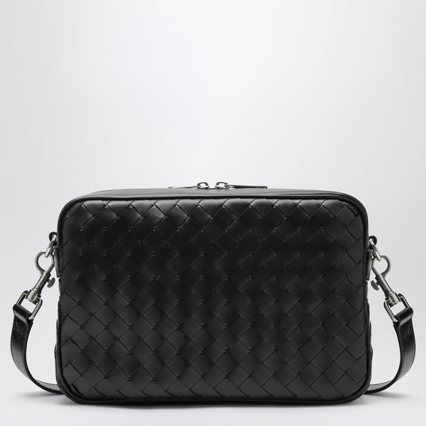Black Intrecciato Camera Bag
