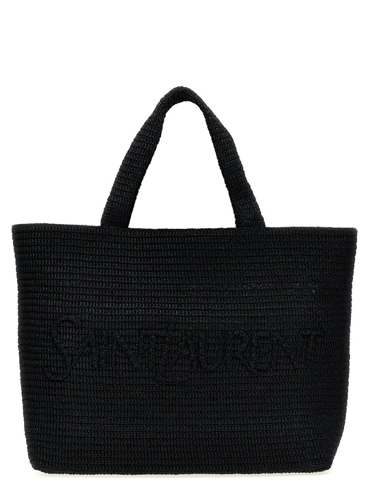 Rafia Tote Bag Black