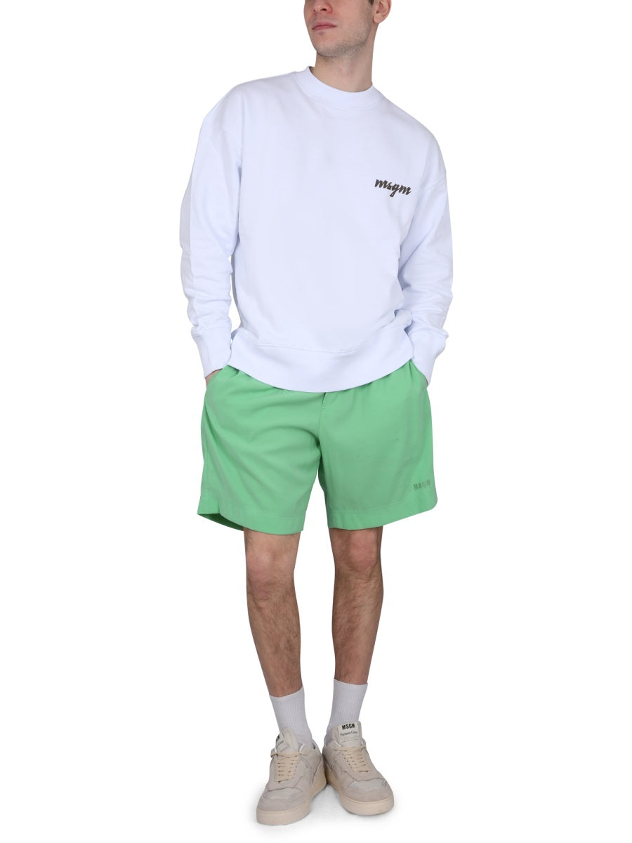 MSGM Sweatshirts - White | Wanan Luxury