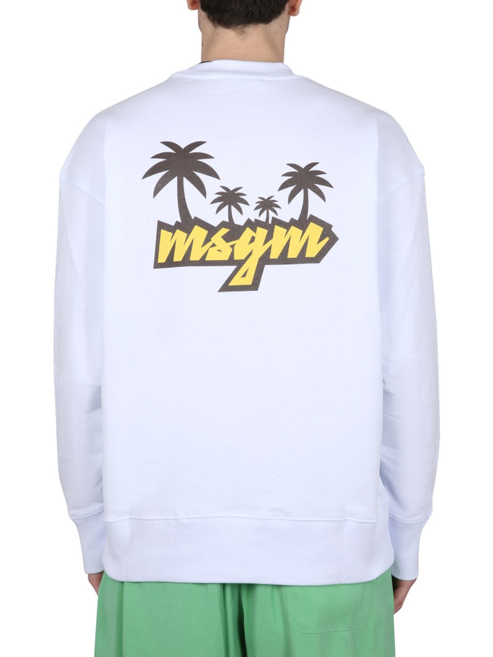MSGM Sweatshirts - White | Wanan Luxury