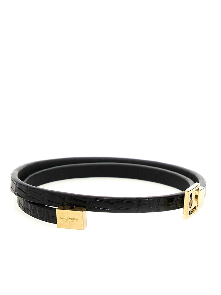 Logo Bracelet Jewelry Black