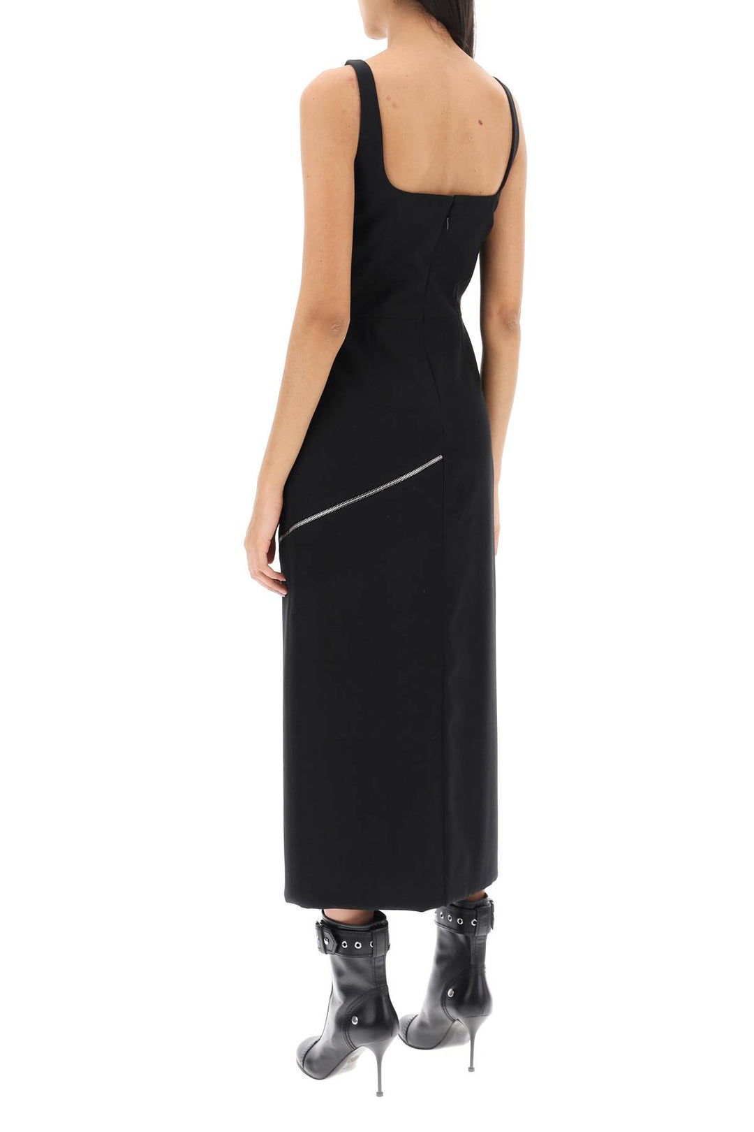 Midi Sheath Dress With Convertible Panel