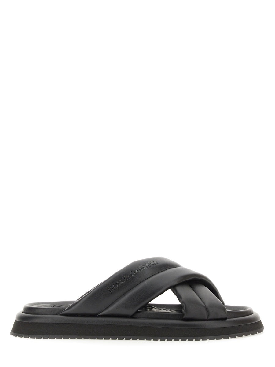 Dolce & Gabbana Sandals - Black | Wanan Luxury