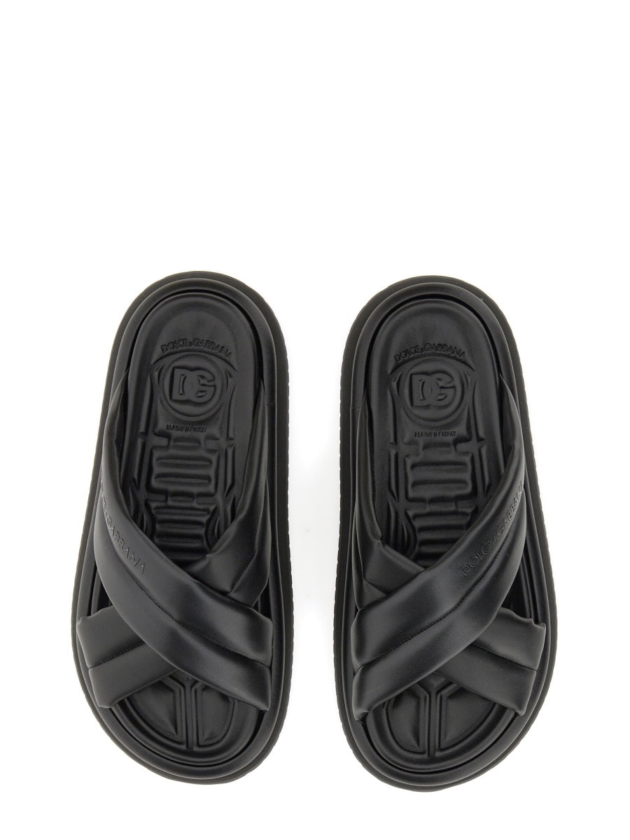 Dolce & Gabbana Sandals - Black | Wanan Luxury
